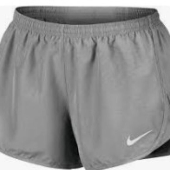 NIKE Women's Tempo Brief Lined Running Shorts in Gunsmoke Sz LARGE - Picture 5 of 5